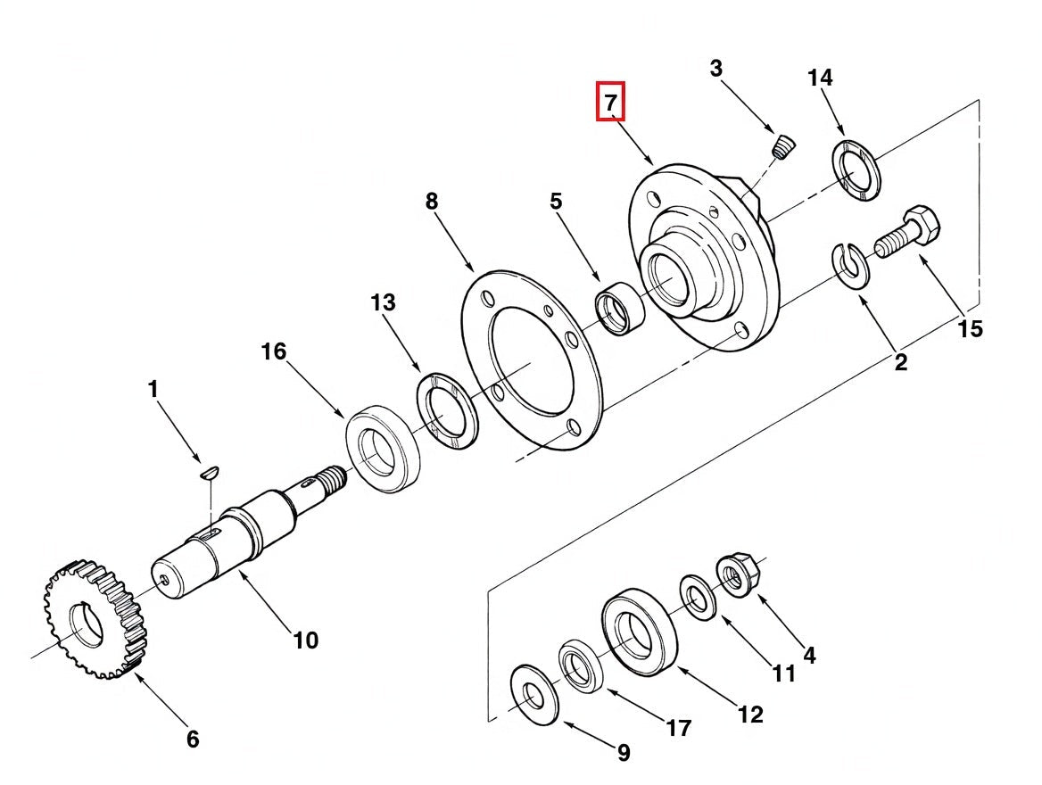 144318 Cummins Bearing Support