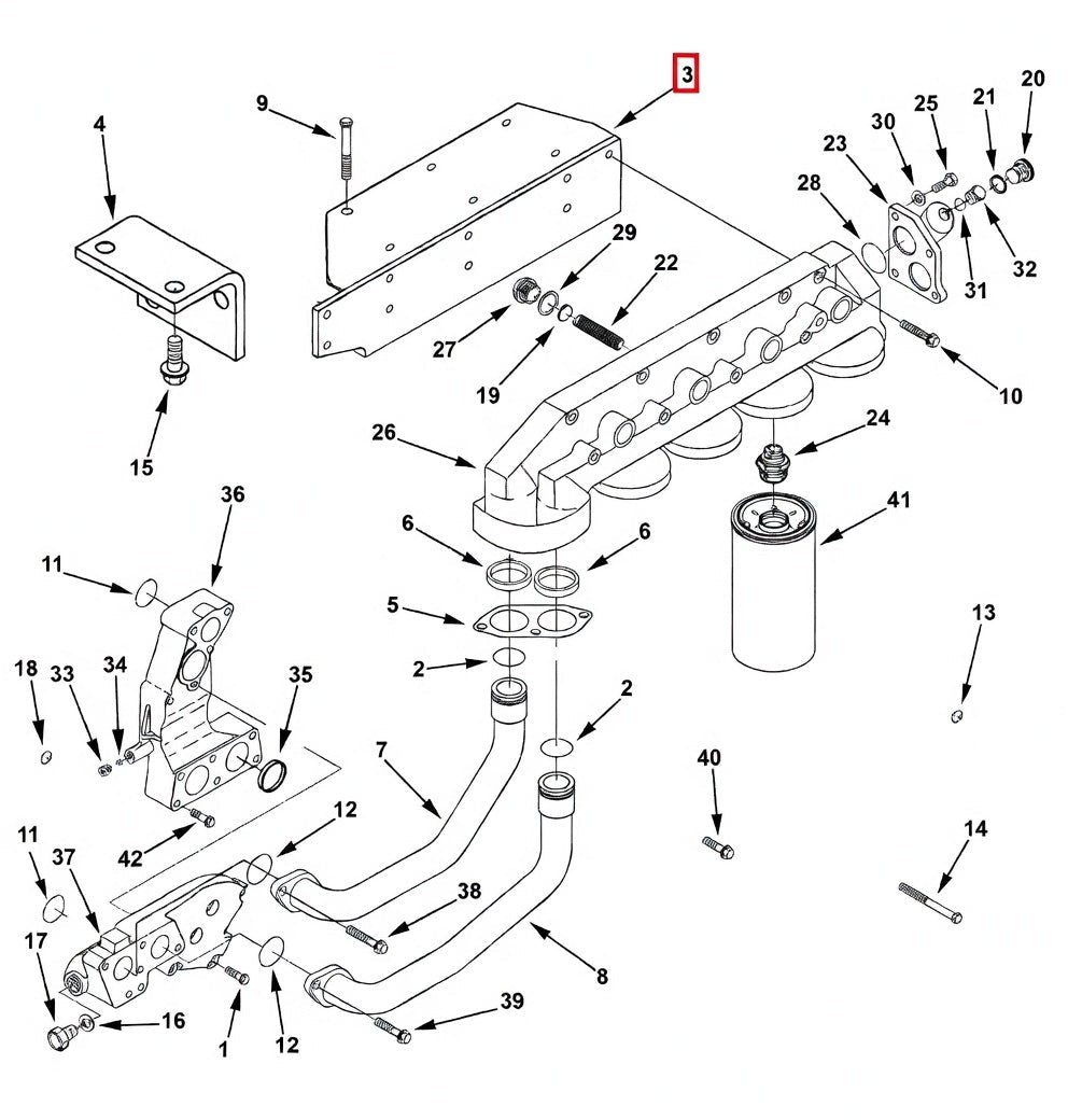 3092834 Cummins Filter Bracket