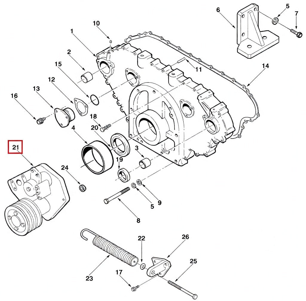 3058319 Cummins Idler Pulley