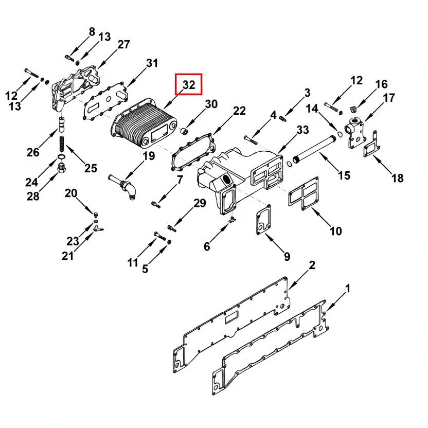 3044138 Cummins Cooler Core