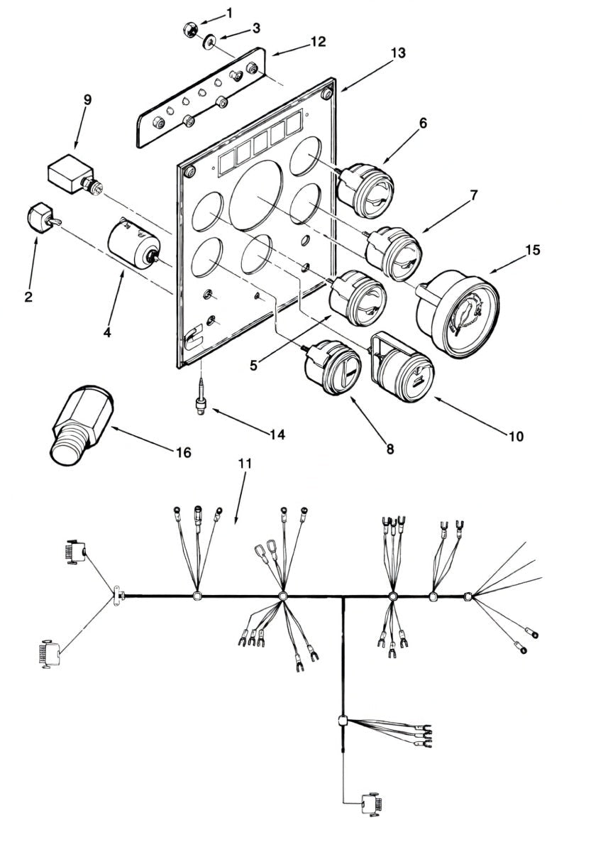 3062655 Cummins Engine Instrument Panel