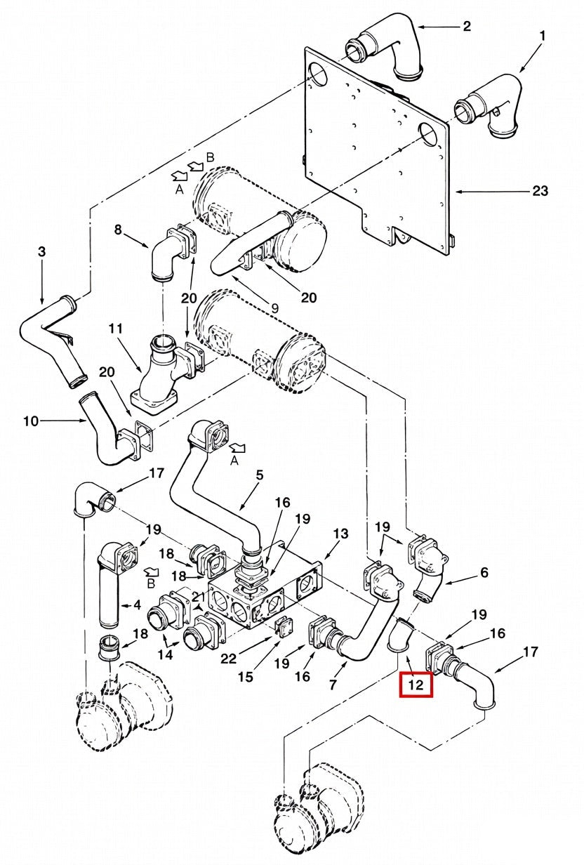 3022533 Cummins Sea Water Connection