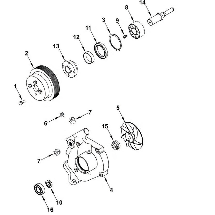 3053498 Cummins Water Pump