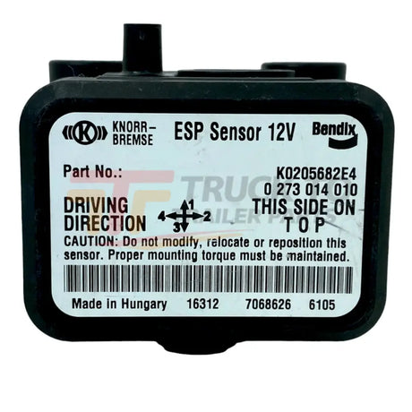 K0205682E4P Genuine Volvo Esp 12 Volt Yaw-70X Rate Sensor - Truck To Trailer