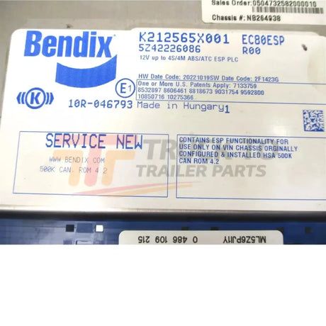 K212565SC001 Bendix ESP ECU - Truck To Trailer