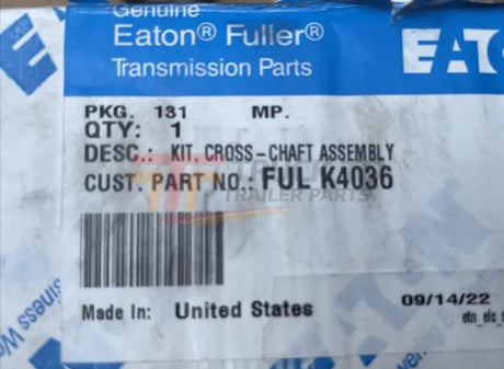 K4036 Genuine Eaton Cross Shaft Assembly Kit - Truck To Trailer