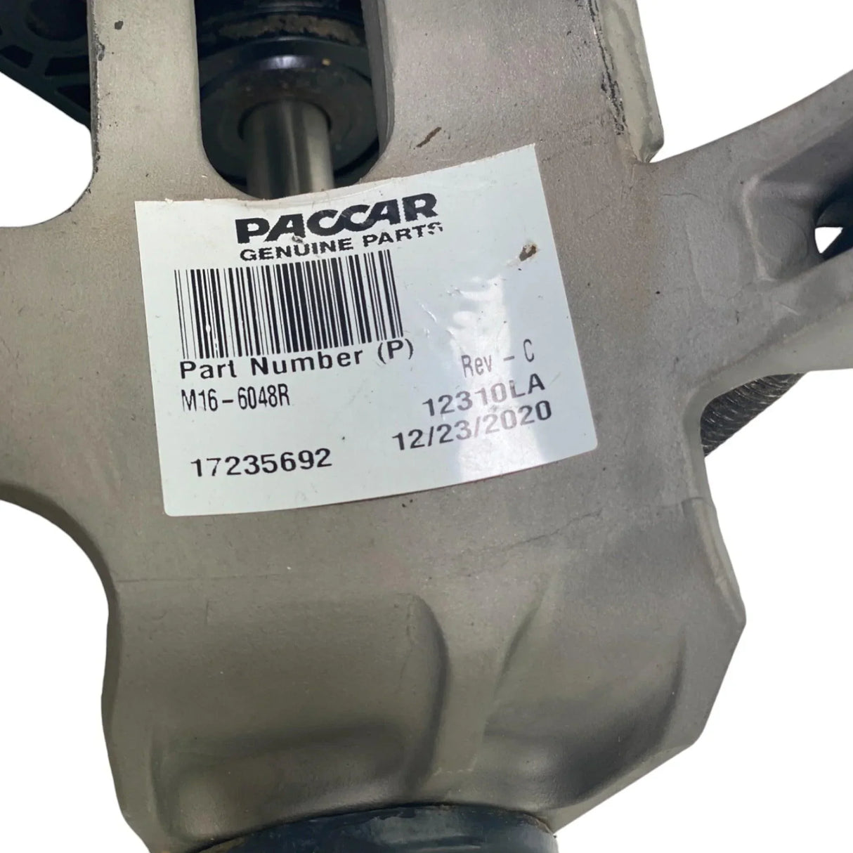 M166048R Genuine Paccar Right Side Exhaust Slider Bracket Clamp Assembly - Truck To Trailer