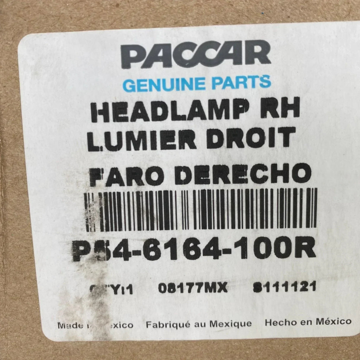 P546164100R Paccar Right Side Halogen Headlight Assy For Kenworth T680 2013-2021 - Truck To Trailer
