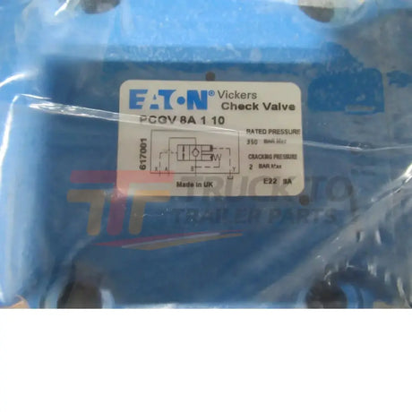 PCGV 8A 1 10 Eaton Pilot Operated Check Hydraulic Valve - Truck To Trailer