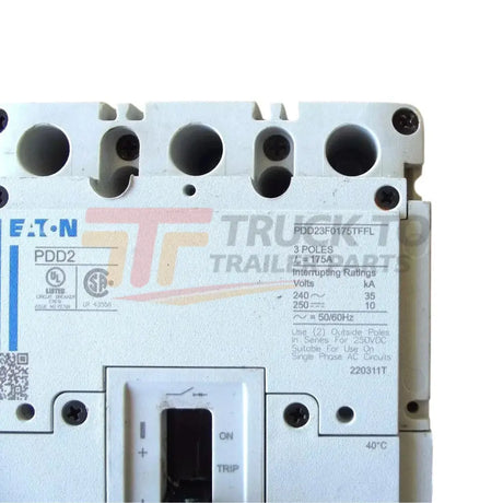PDD23F0175TFFL Eaton Circuit Breaker - Truck To Trailer