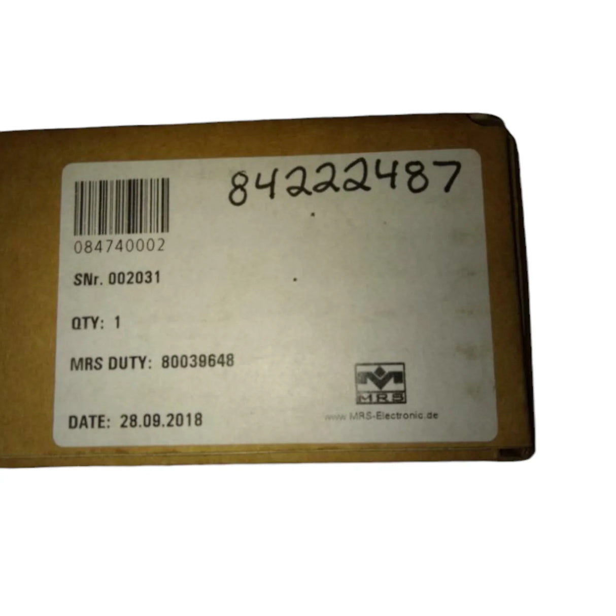 84222487 Genuine Volvo Memory Unit - Truck To Trailer