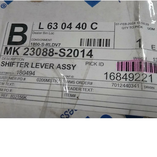 3088-S2014 Genuine Mack Shifter Lever Assy - Truck To Trailer