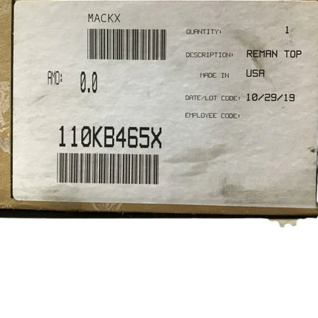 110KB465X Genuine Mack Top Cover T300 - Truck To Trailer