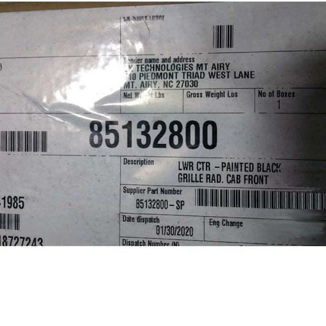 85132800 Genuine Volvo Radiator Grille - Truck To Trailer