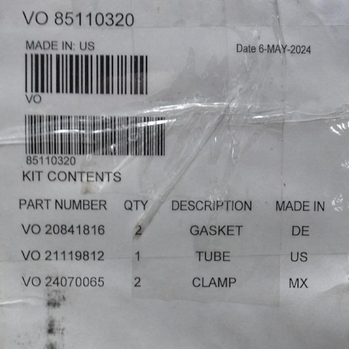 85110320 Genuine Mack Kit