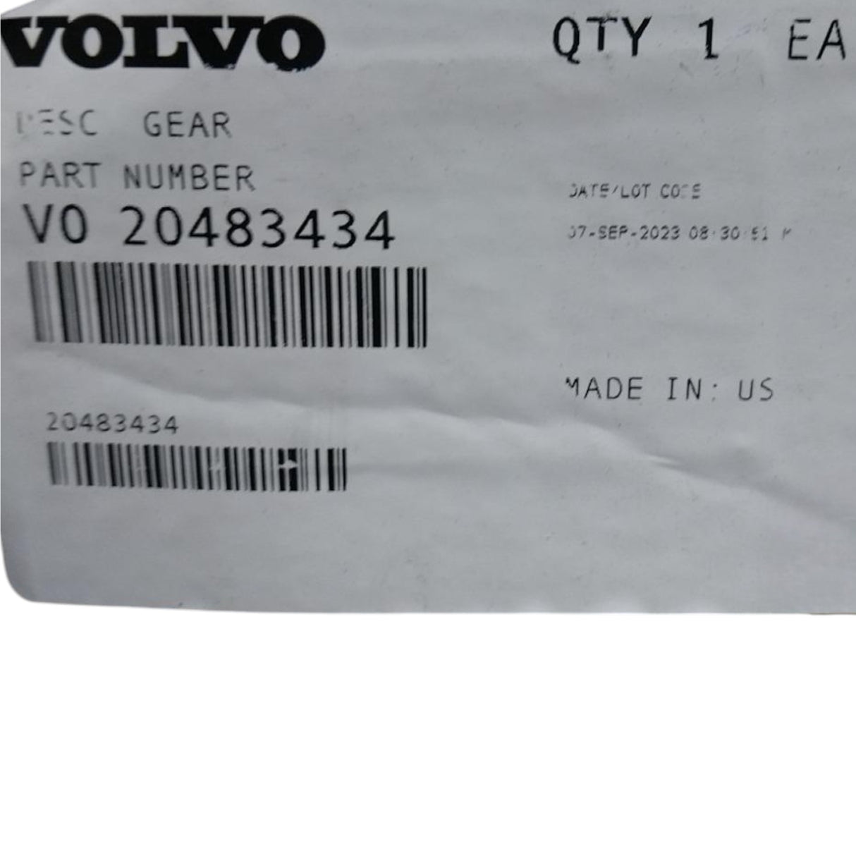 20483434 Genuine Mack Gear