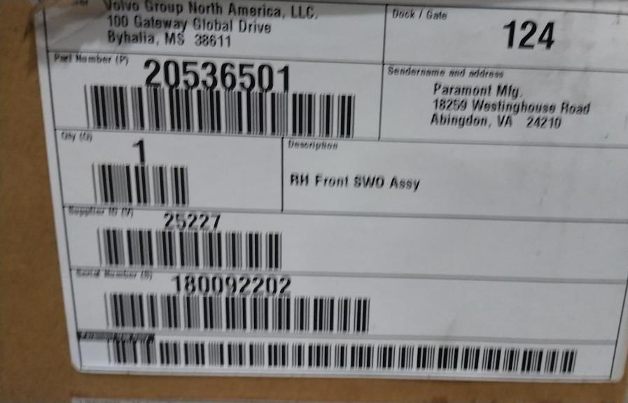 20536501 Genuine Mack Chassis Fairing