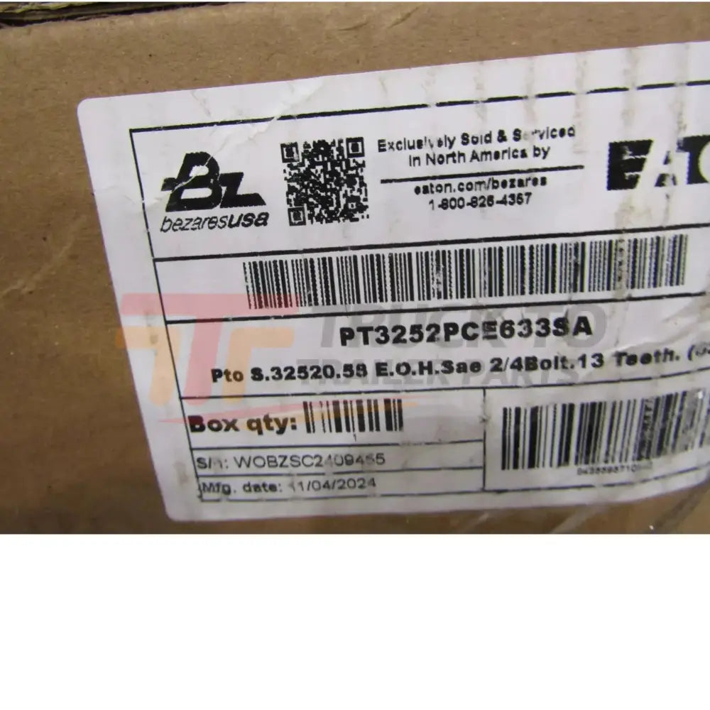 PT3252PCE633SA Genuine Eaton PTO Power Take Off - Truck To Trailer