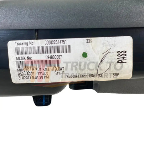 R59-6090-221000 Genuine Peterbilt Mirror Assembly Lh Aero Door Mtd W/W - Truck To Trailer