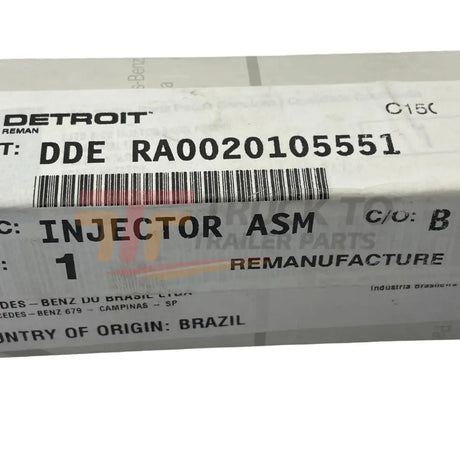 RA0020105551 Genuine Detroit Diesel Fuel Injector - Truck To Trailer