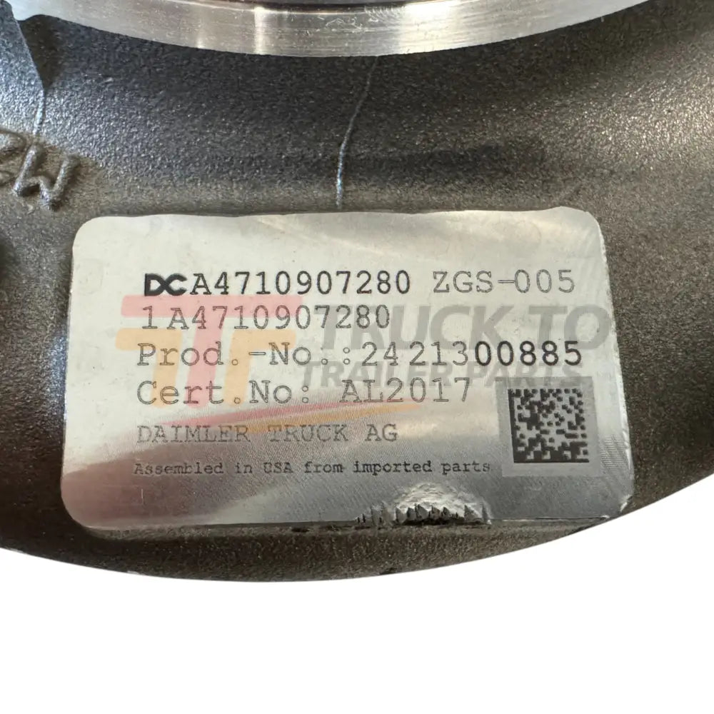 RA4710907280 Genuine Detroit Diesel Turbocharger GHG17 - TURBOCHARGER
