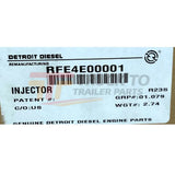 RFE4E00001 Genuine Detroit Diesel Fuel Injectors Set Of 6 - Truck To Trailer