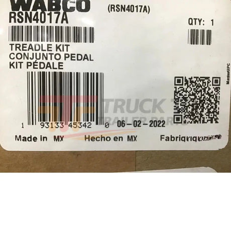 8235-RSN4017A Genuine Volvo/Mack Treadle Kit - Truck To Trailer