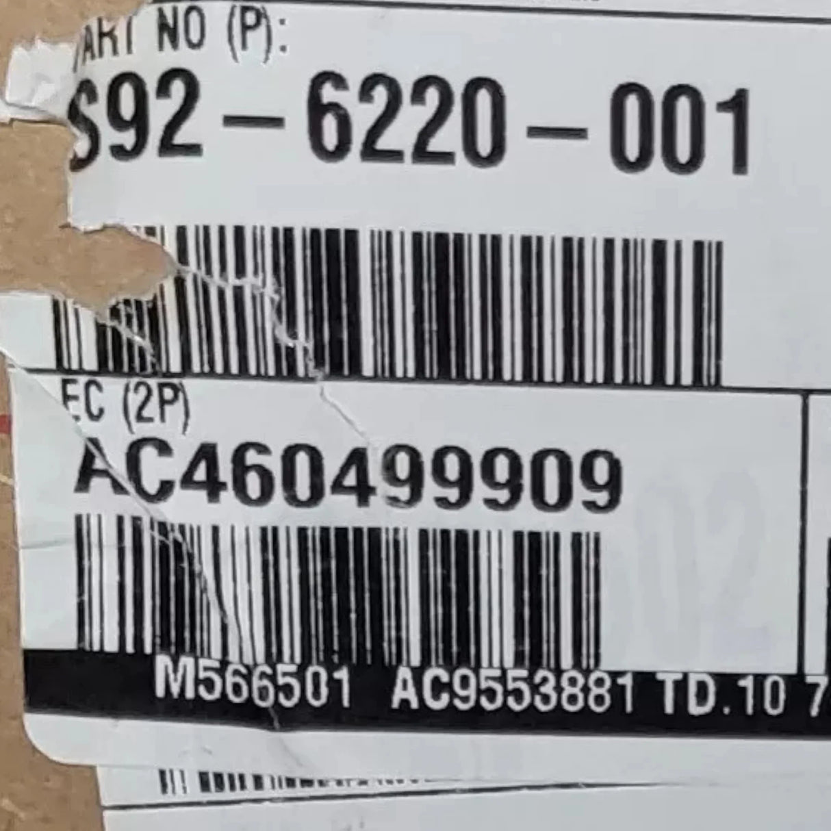 S92-6220-001 Genuine Paccar CAB Light Wiring Harness - Truck To Trailer