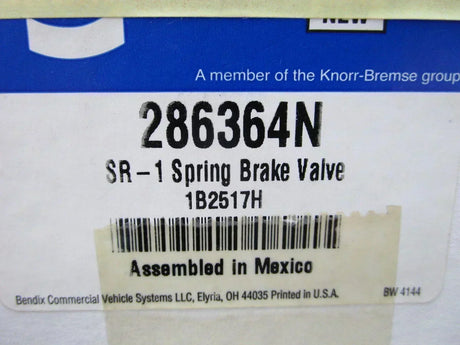 286364 Genuine Bendix Spring Brake Valve - Truck To Trailer