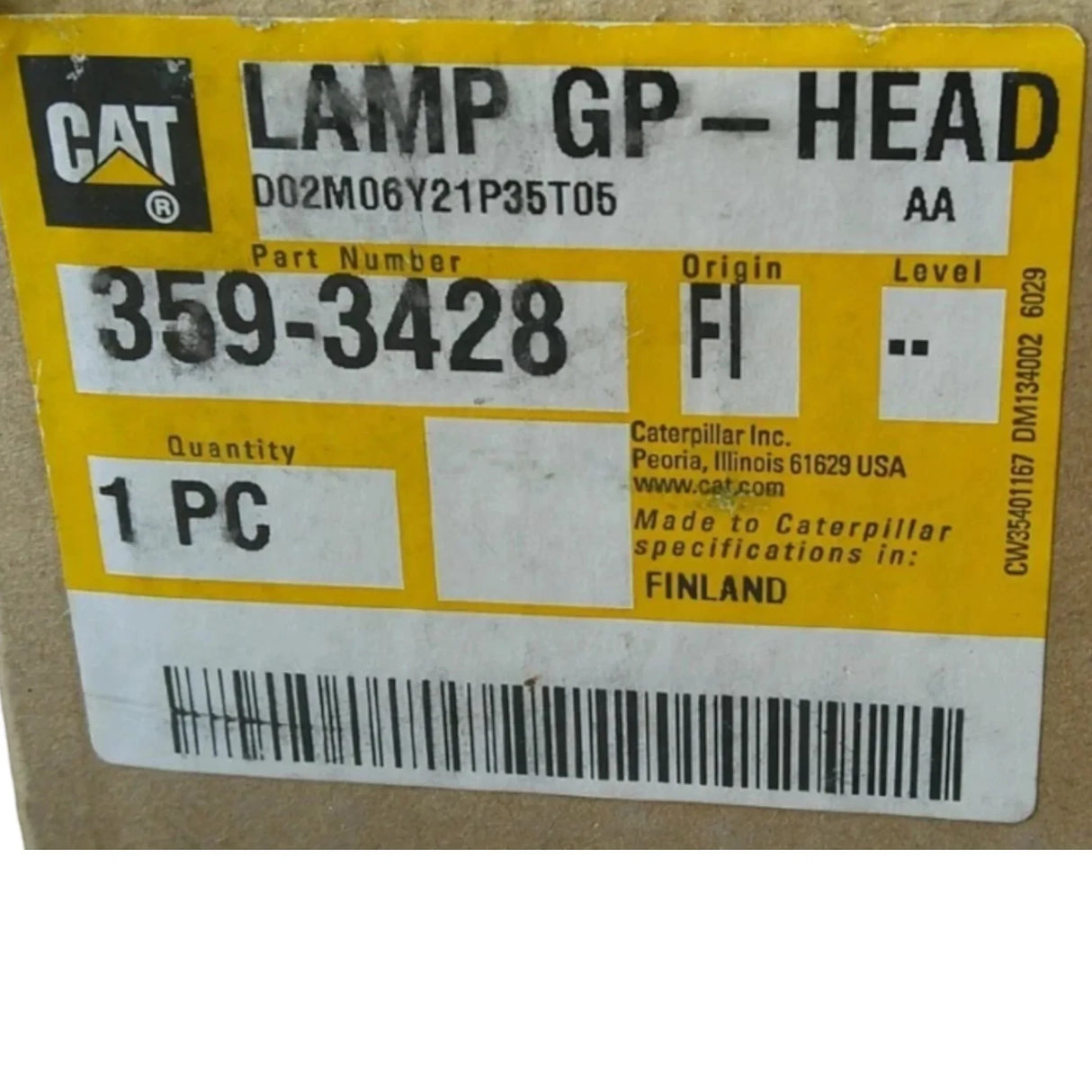 3593428 Genuine Cat Lamp Assembly