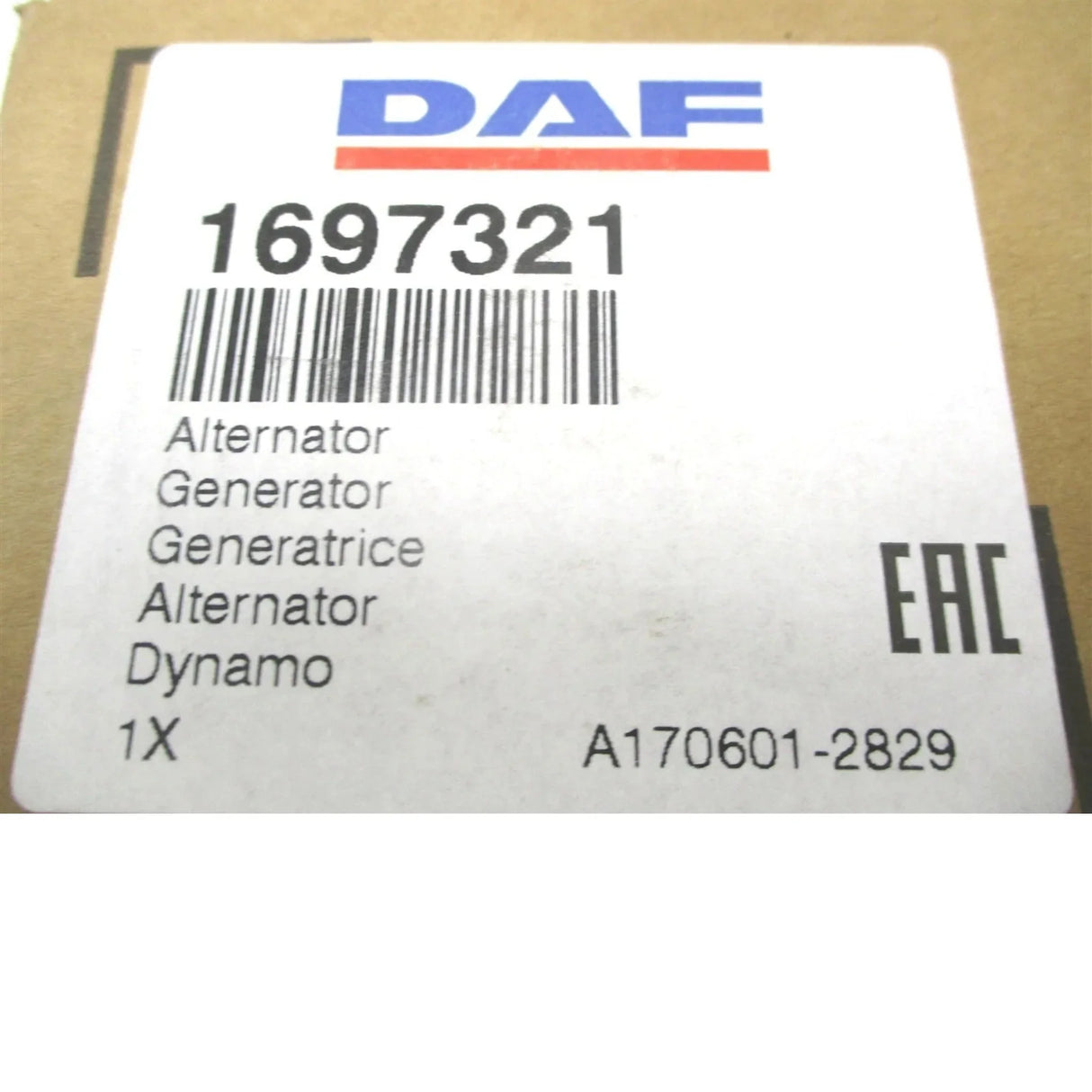 0124555123 DAF Alternator 24V