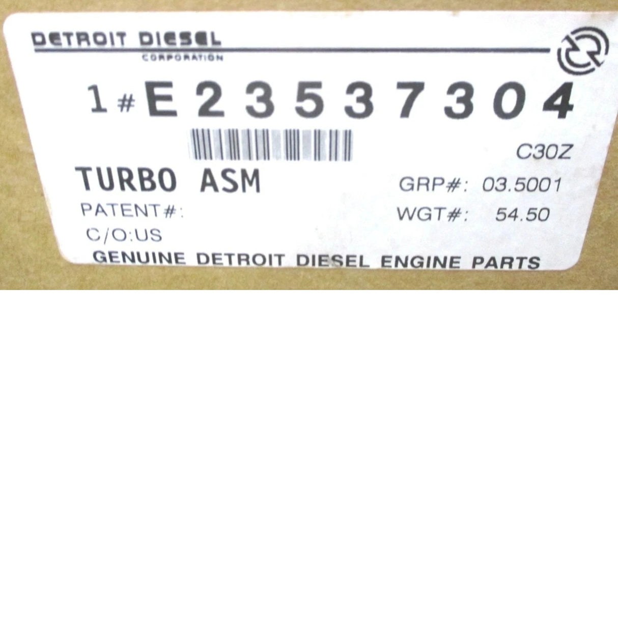 R23528067 Genuine Detroit Diesel Turbocharger