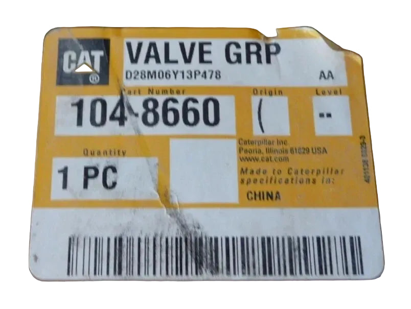 1048660 Genuine CAT Hydraulic Bank Valve