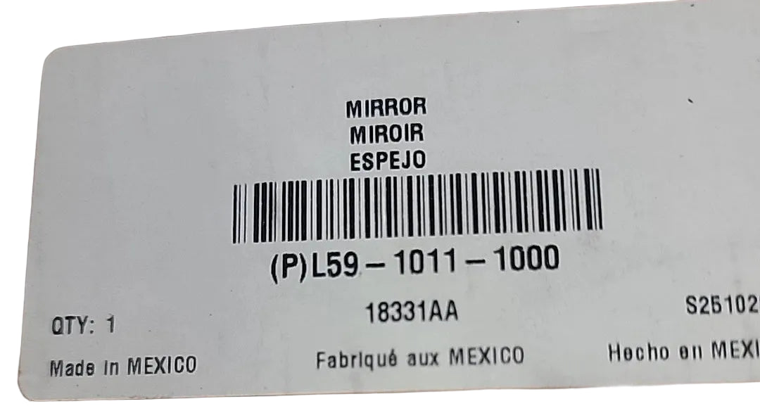 L59-1011-1000 Genuine Kenworth Left Side Hood Mirror