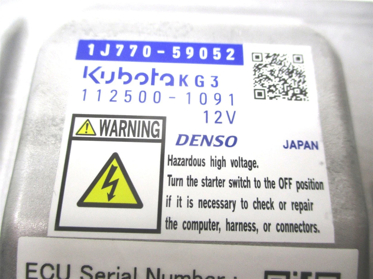 112500-1091 Genuine Kubota ECU SUB Assembly 12V