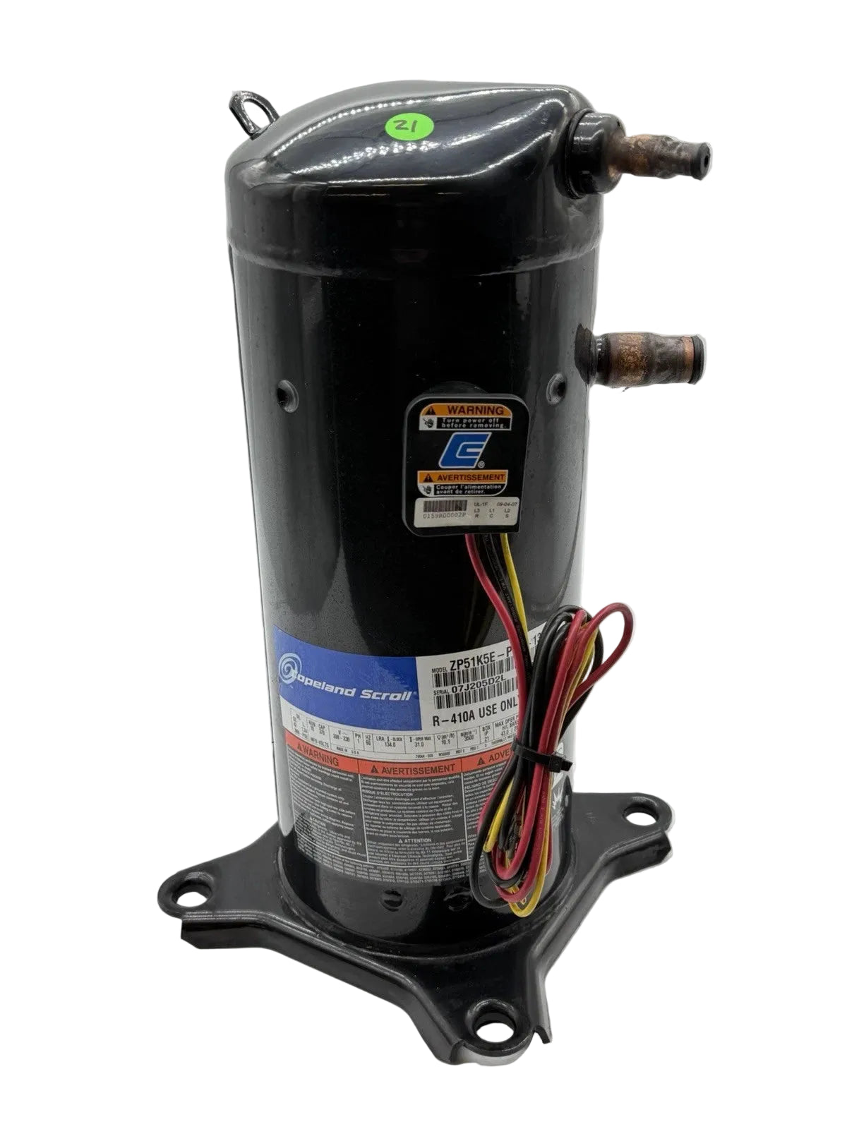 ZP51K5E-PFV-130 Genuine Copeland Scroll Compressor