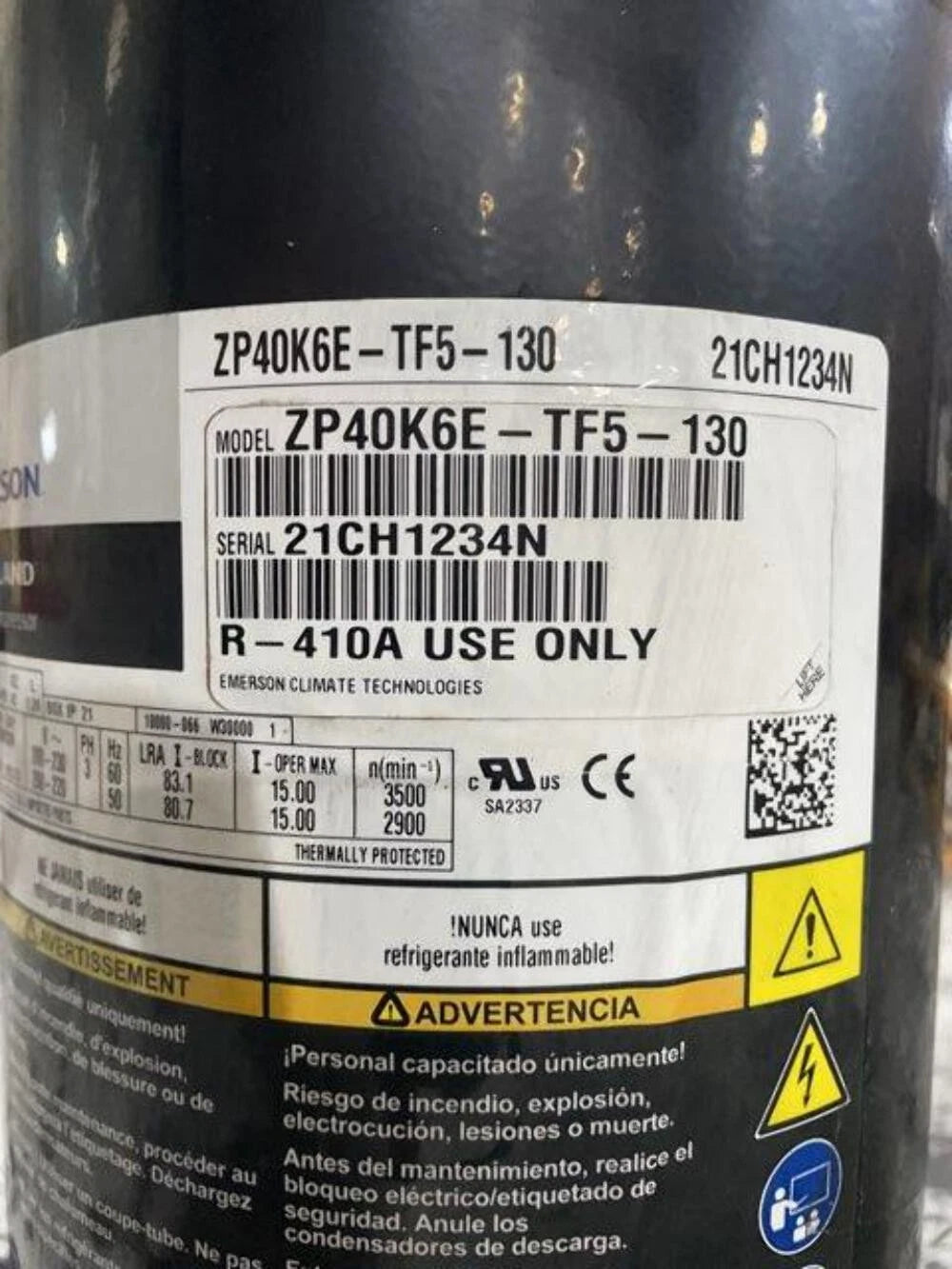 ZP40K6ETF5130 Genuine Copeland Scroll Compressor
