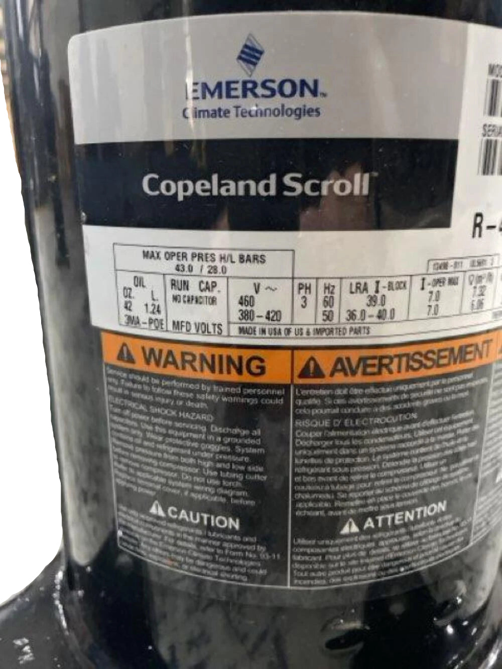 ZP36K3ETFD230 Genuine Copeland Scroll Compressor