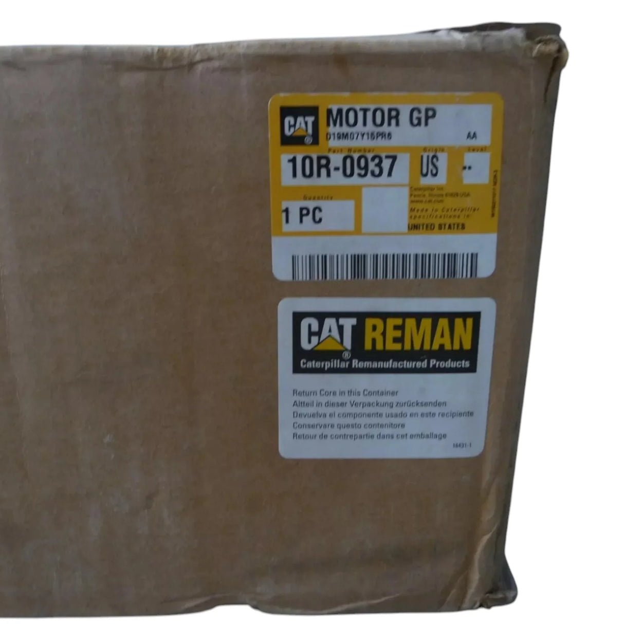 10R-0937 CAT Reman 24 Volt Electric Starter Motor - Truck To Trailer