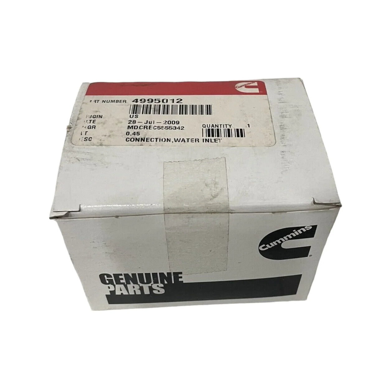 Cummins 4995012 Water Inlet Connection - Truck To Trailer