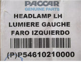 P54-6102-10000 Paccar Left Head Light - Truck To Trailer