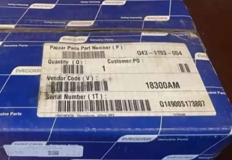 Q43-1193-004 Genuine Paccar Instrument Cluster - Truck To Trailer