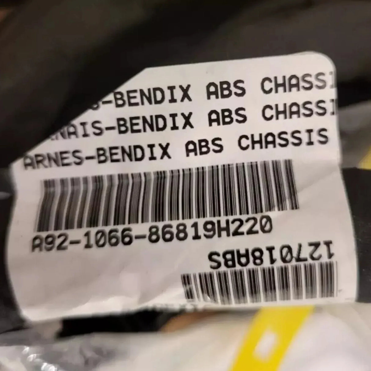 A92-1066-86819H220 Genuine Paccar ABS Chassis Wiring Harness - Truck To Trailer