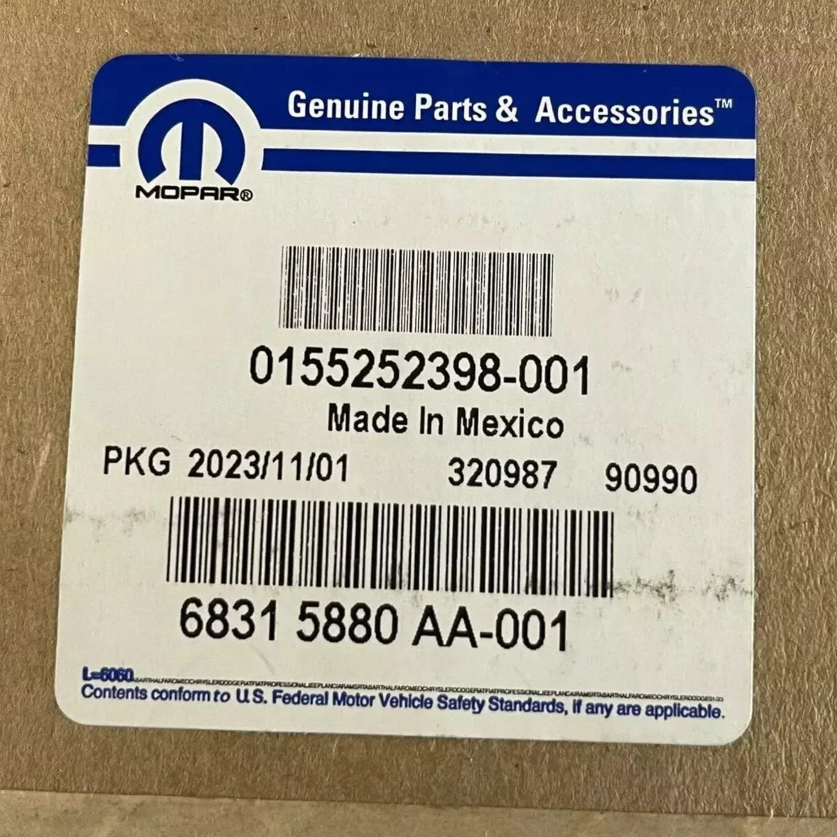 68315880AA Genuine Mopar Transmission Control Module - Truck To Trailer