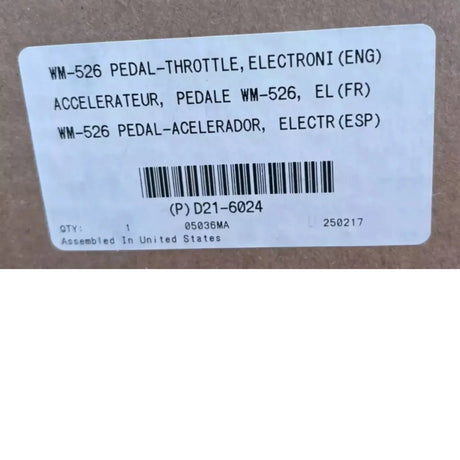 D21-6024 Genuine Peterbilt Accelerator Pedal Assembly - Truck To Trailer