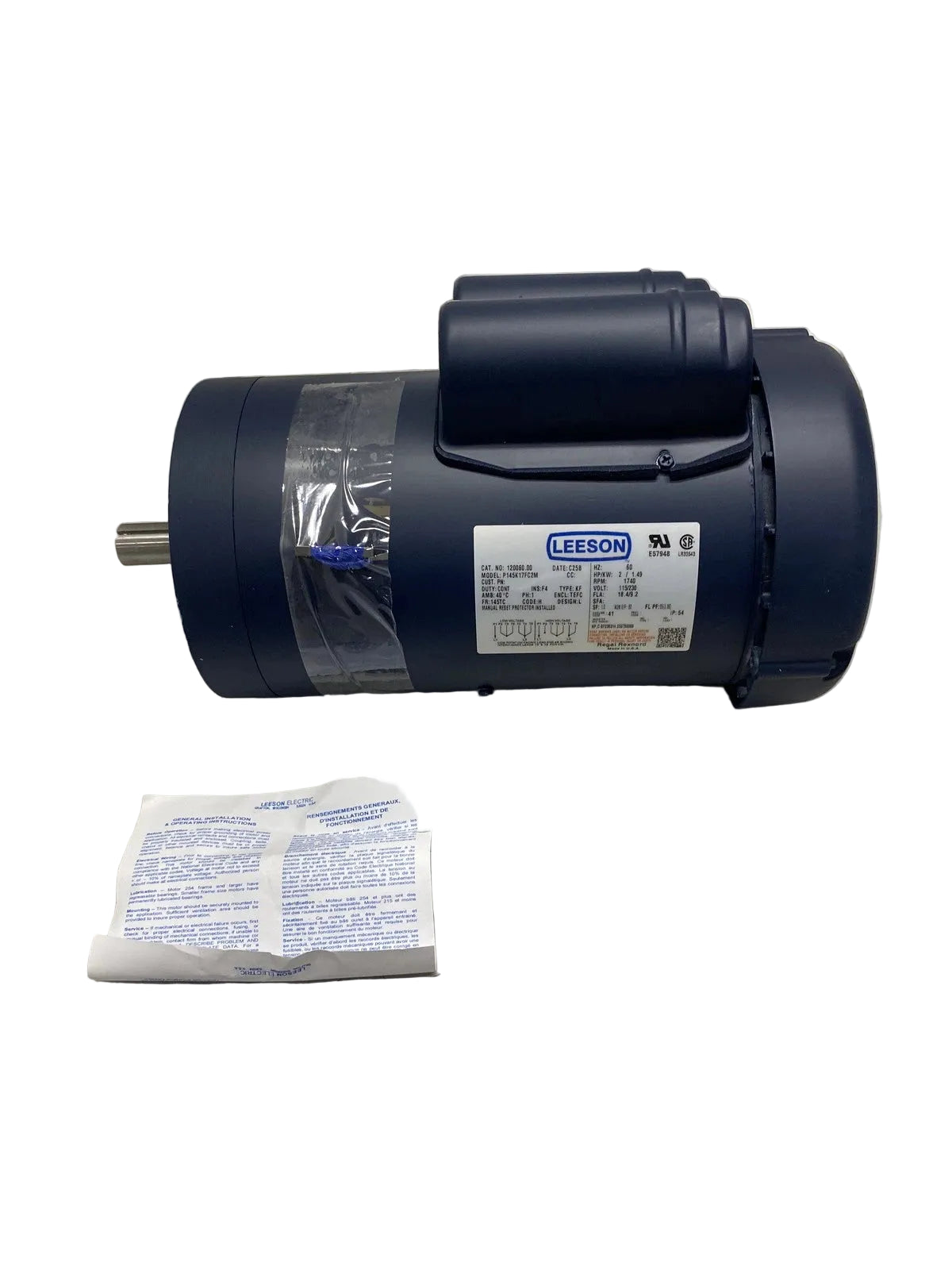 120060.00 Genuine Leeson 2HP General Purpose Motor