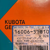 16006-51010 Genuine Kubota Fuel Injection Pump