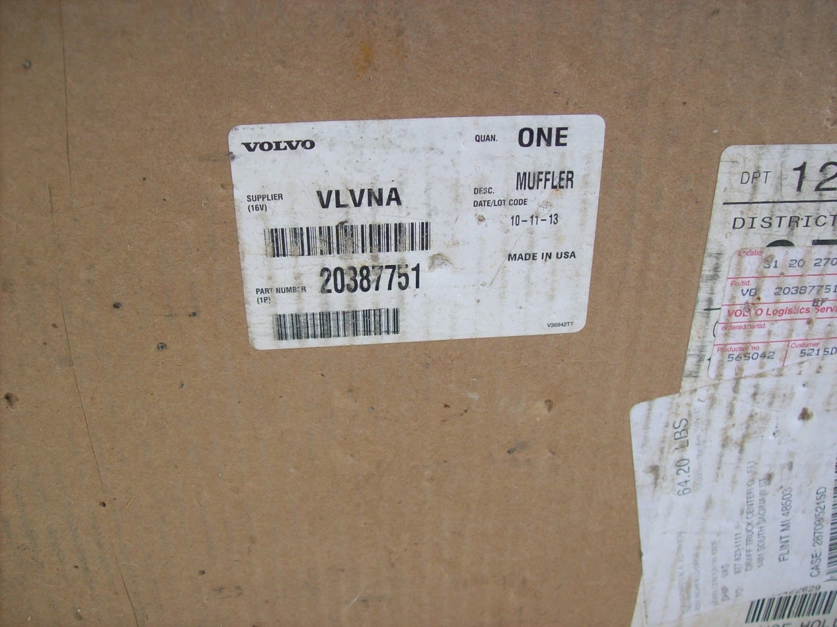 20387751 Genuine Volvo Muffler