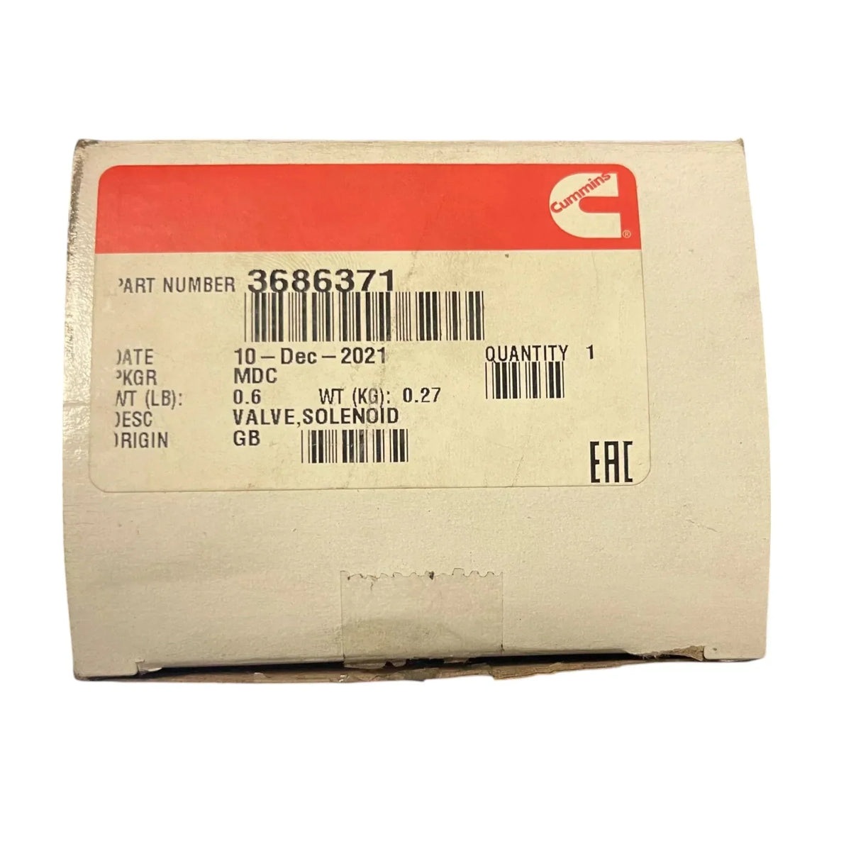 5297736 Genuine Cummins Solenoid Valve - Truck To Trailer
