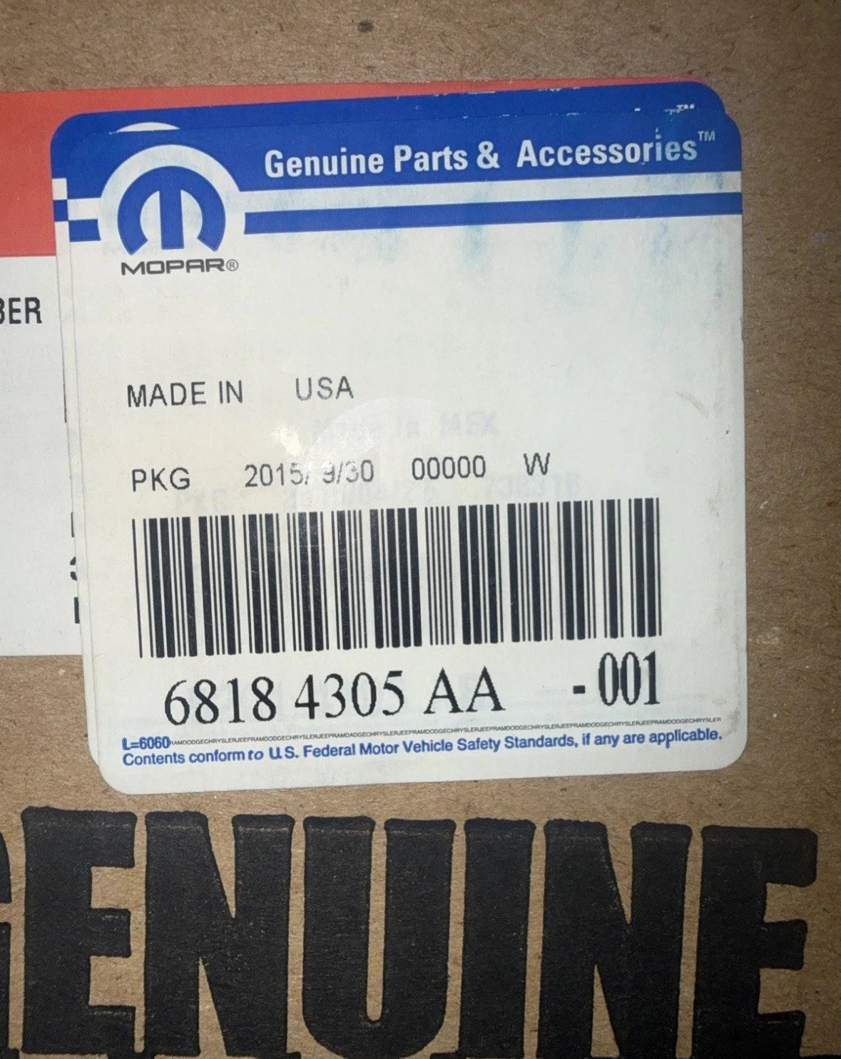 68184305AA Genuine Mopar DEF Module